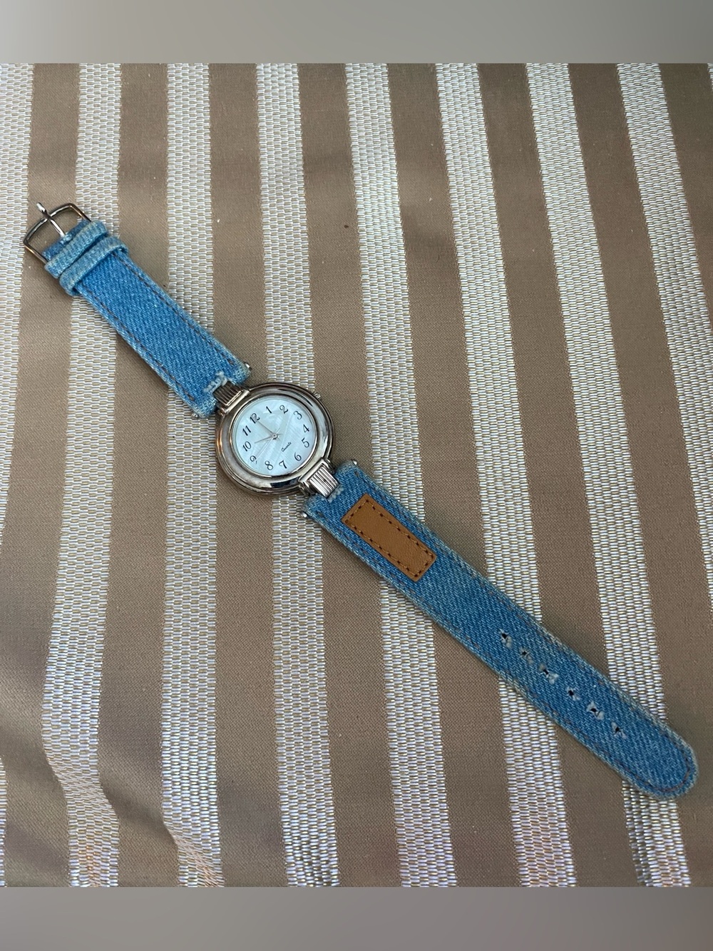 Women’s Denim Strap Analog Watch - Blue